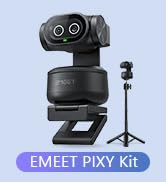 EMEET PIXY Dual-Camera AI-Powered PTZ Camera 4K with Tripod