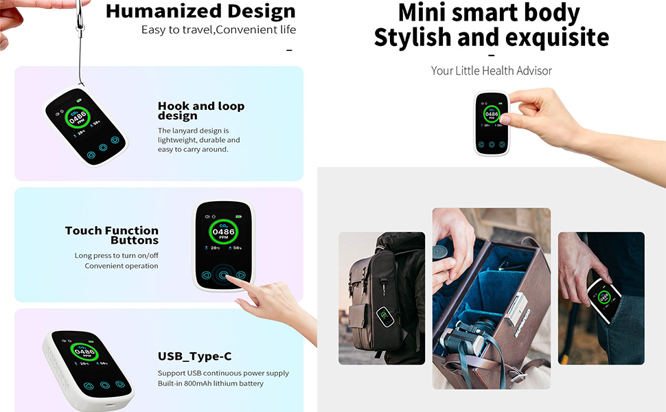 carbon dioxide tester for home/breath tester