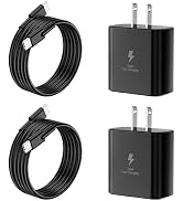2 Pack 45W USB-C Android Phone Charger Block with 6FT Type C Charging Cable | Super Fast Charger ...