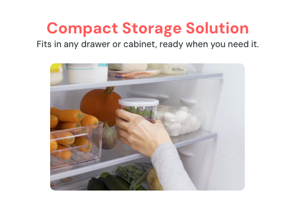 Compact spiralizer with built-in storage