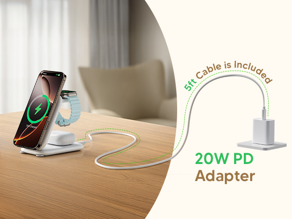 3-1 wireless charging station apple iphone 17 pro max