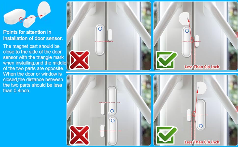 Installation Notice of door sensor