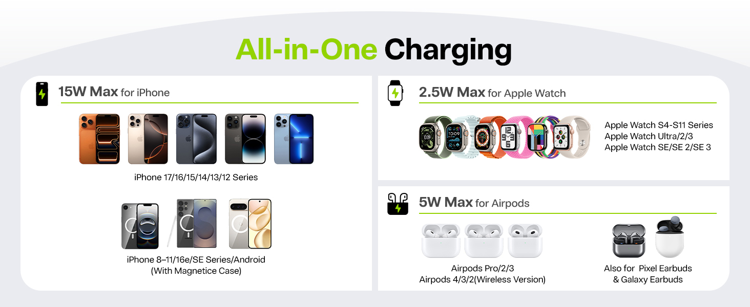 3 in 1 apple charging stand