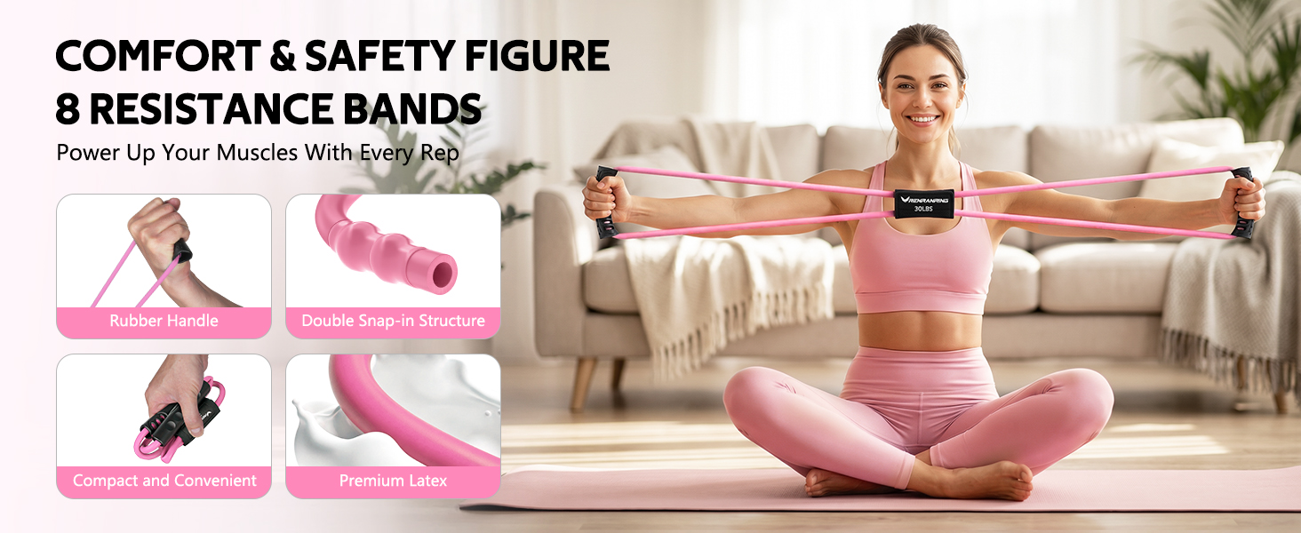 exercise bands with handles