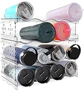 TIPGO Water Bottle Organizer for Cabinet - Cup Organizer for Kitchen Cabinets, Water Bottle Stora...