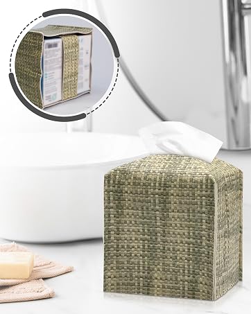 woven tissue box cover