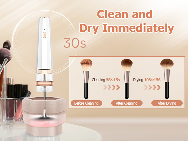 Electric makeup brush cleaner machine make up brush cleaner women foundation brush cleaner holder 