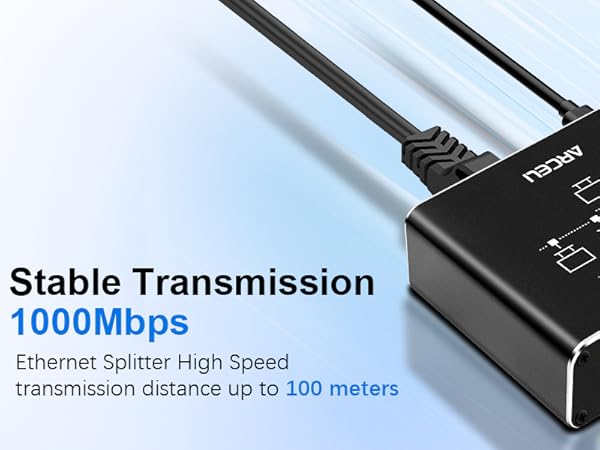 Gigabit Ethernet Splitter 1 to 4