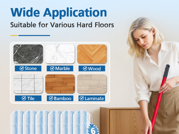 h2pro flat mop replacement pads