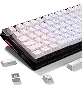 Fejwlvs Through PBT Topographic Keycaps,Side Printing,WhiteTopographic Backlit Custom Keycaps135 ...