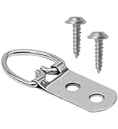 PERFORMORE 20 Pack of D-Ring Picture Hangers with 40 Screws, Heavy Duty Double Hole Frame Hanging...