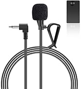 GHIOPMZ 3.5mm Car Microphone, Universal Hands Free Audio Mic for Car Stereo, GPS DVD Head Unit Ex...