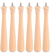 50pcs Mini Miniature Baseball Bat Natural Wood Craft Bats Baseball Party Favors for DIY Keychain ...