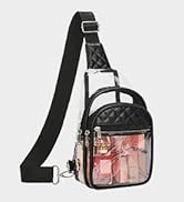 Vorspack Clear Bag for Stadium Events - Crossbody Bag for Women Clear Stadium Bag for Concerts Sp...