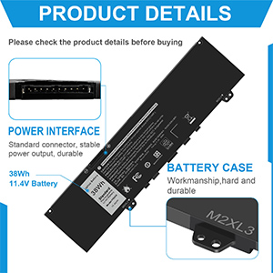 Vostro 13 5370 039DY5 0F62G0 RPJC3 0RPJC3 F62GO battery