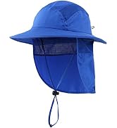 Home Prefer UPF 50+ Boys Sun Hat with Neck Flap Summer Beach Hat Kids Safari Hat