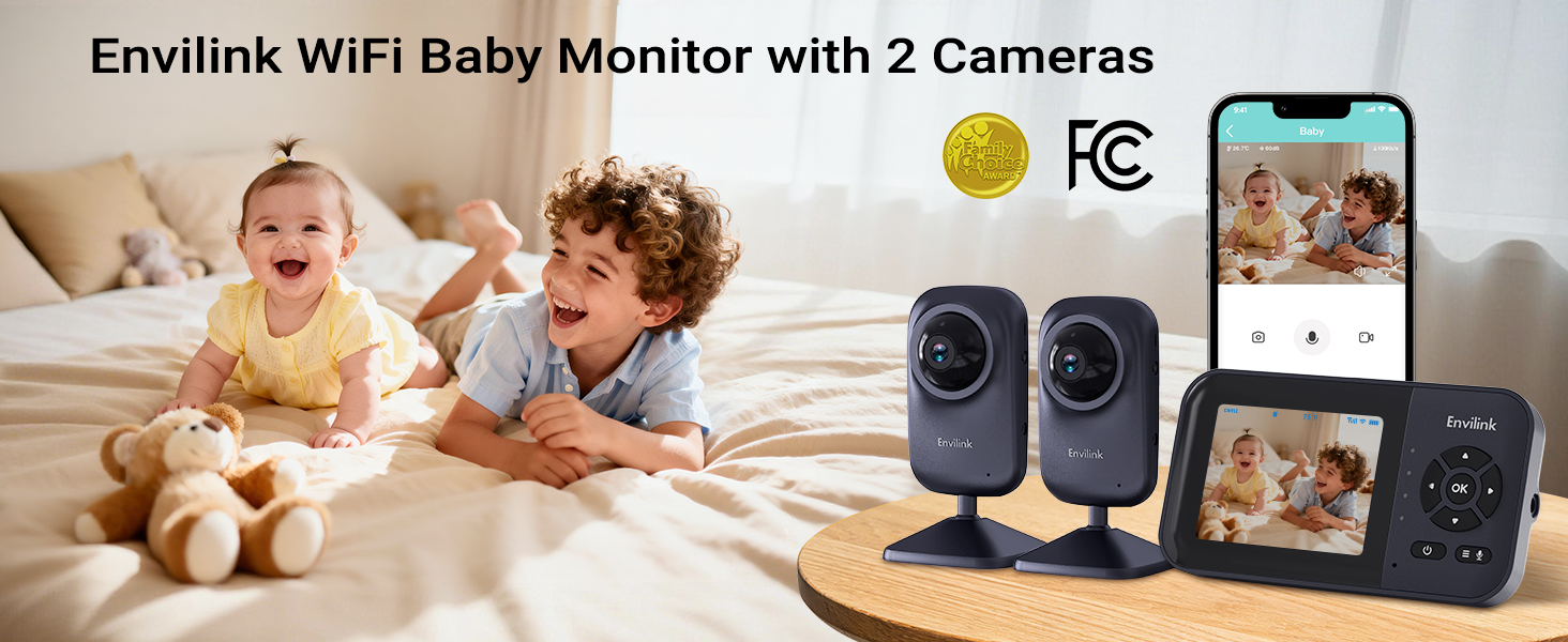 baby monitor with 2 cameras