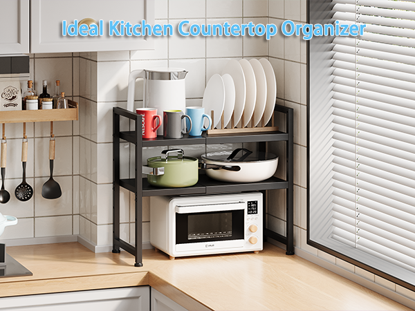 kitchen countertop shelf