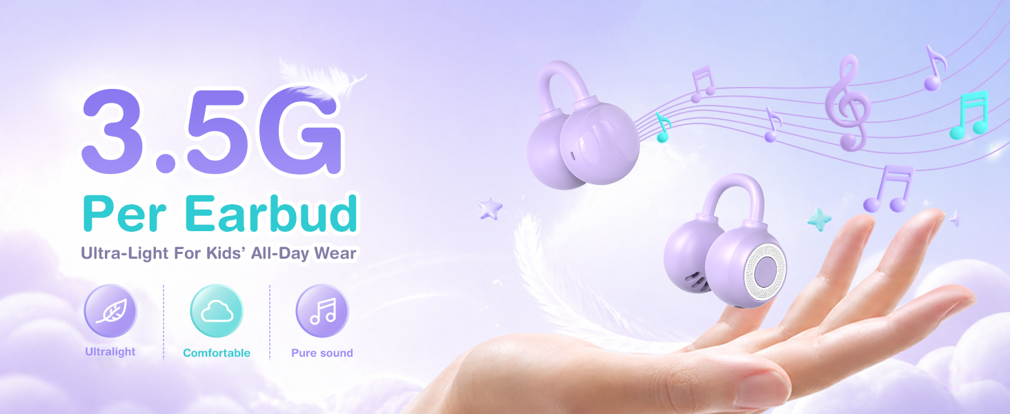 kids earbuds open ear earbuds clip on earbuds bluetooth headphones for kids headphones wireless