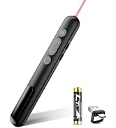 Wireless Presentation Clicker, 2 in 1 USB Type C Powerpoint Clicker with Laser Pointer, Clicker f...