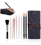 Scratch Painting Art Tool, 11 Pieces Scratching Drawing Tool Set, Including Artist Glove, Tool Ba...