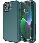 Diverbox for iPhone 13 Case [Shockproof] [Dropproof] [Tempered Glass Screen Protector + Camera Le...