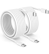 2pack 10ft USB C to C Cable, 60W Type C to Type C Fast Charging Cord for iPhone 17 16 15 Pro, Pro...
