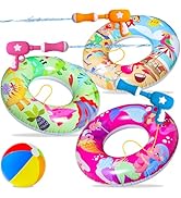 Pool Party Set - Parentswell Inflatable Pool Float Swimming Rings, Pool Tubes with Water Guns and...