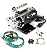Water Transfer Pump, 115V 1/10HP 330GPH Utility Water Pump Electric With 2 * 6ft Suction Hose, Po...