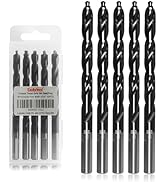 Luckyway 5/16" M35 Cobalt Drill Bits Titanium Aluminum Nitride Coated (TiAlN) with Bullet Point T...