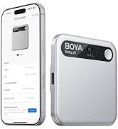 BOYA Notra AI Voice Recorder, Smart Transcription &amp; Summary, App Control, 64GB Storage, Secure Cl...