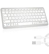 Qulose Bluetooth Keyboard, Ultra-Slim Wireless Keyboard for iPad, Rechargeable Ergonomic Computer...