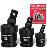 Impact Universal Joint-Socket Swivel Set: 3-Piece 1/2