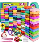 Ixiaoyoo Air Dry Clay 92 Colors, Magic Modeling Clay for Kids, Children's DIY Model Kit, Ultra Li...
