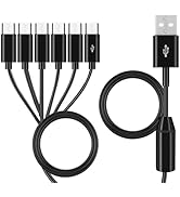 UCEC Micro USB Splitter, 6-in-1 Micro USB Cord, Micro USB Charger Cable, USB A to Micro USB Charg...