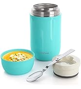 DaCool Insulated Lunch Container Hot Food Jar 24 oz Stainless Steel Vacuum Bento Lunch Box for Ad...