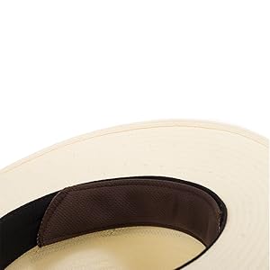 sweatband straw panama sweat stain guard insert size reducer hat