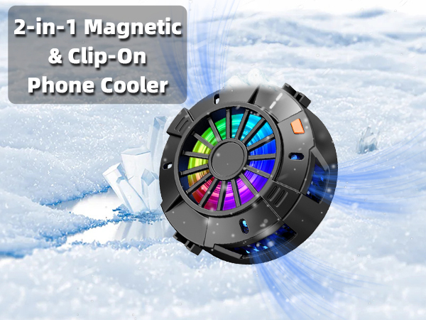 2-in-1 Magnetic & Clip-On Phone Cooler