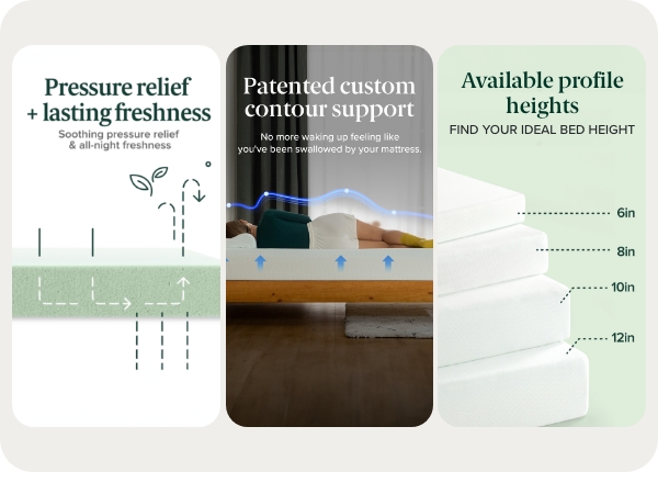 Green Tea Memory Foam Mattress NEW