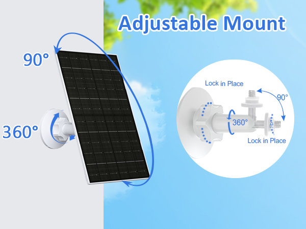 USB C solar panel for camera