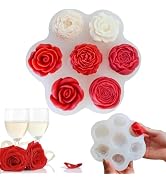 7 Sets Flower Candle molds,3D Valentin e's Day Mold for Candle Making for Candle Soap Making,Hand...