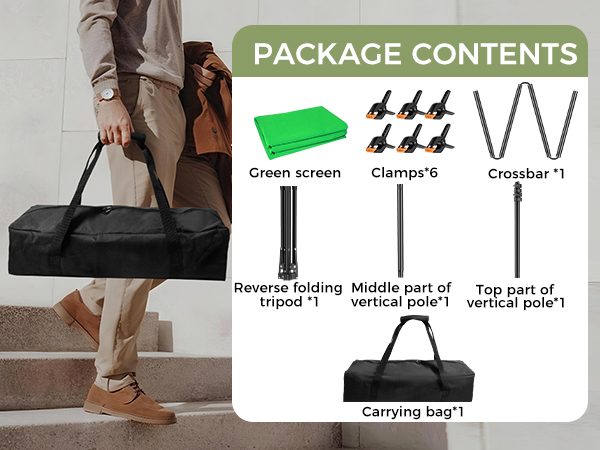 green screen backdrop with stand