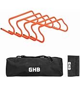 GHB Agility Hurdles Speed Agility Training Hurdles, Detachable Sturdy Hurdles Training Equipment ...