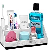 VITVITI Toothbrush Holder for Bathroom, Bathroom Organizer Countertop, Bathroom Accessories with ...