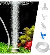 hygger Aquarium Air Stone Kit Small Nano Bubbles Quiet Ultra High Dissolved Oxygen Stone Fish Tan...