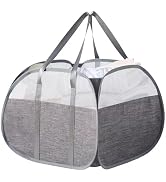 Collapsible Laundry Hamper,90L Pop Up Foldable Laundry Basket with Reinforced Handles Large Capac...