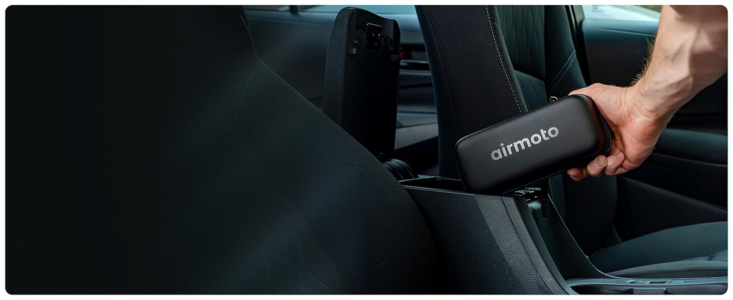 compressor pump zipper mesh pocket needle connector fit handheld psi portable car bike accessory 