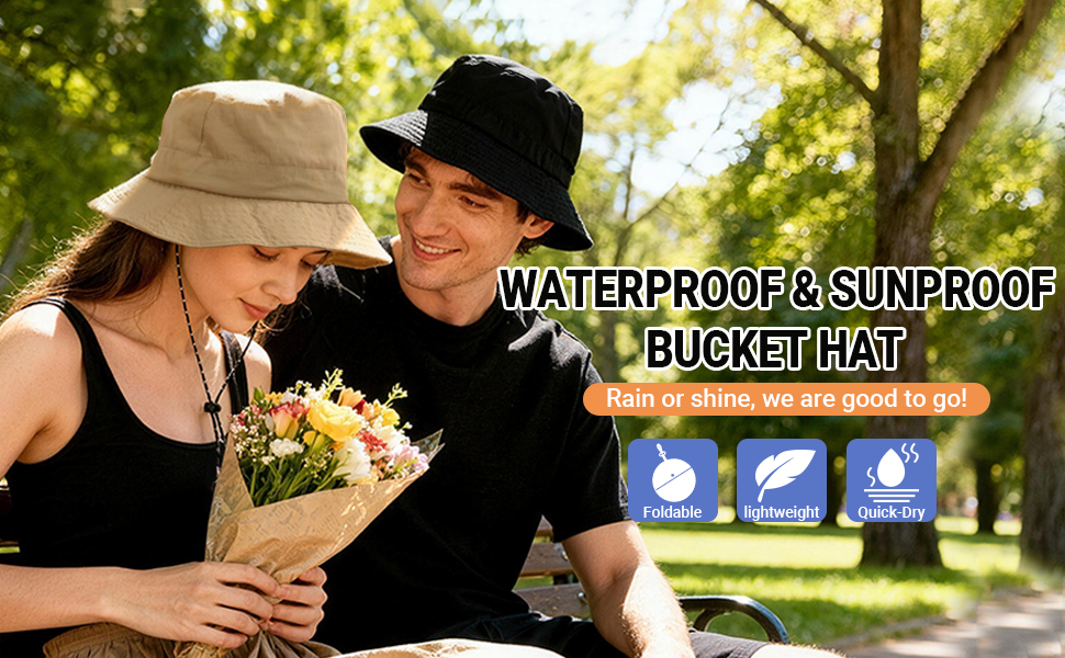 waterproof and quick-dry bucket hat