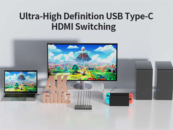 usb c switch 4 computers 1 monitor