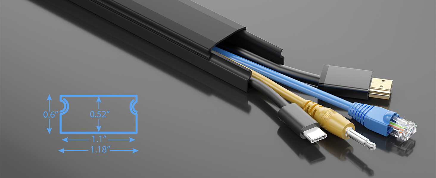 black large cord hider